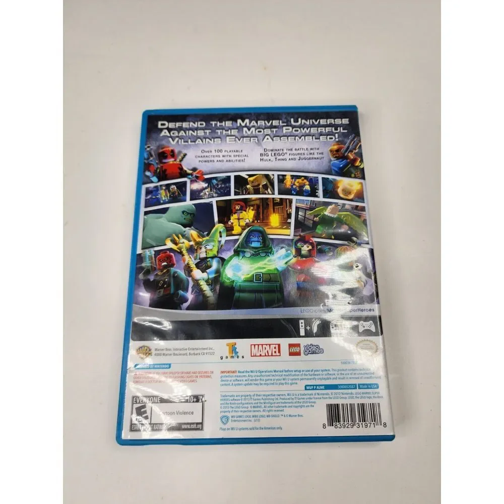 Lego Marvel‎ Super Heroes (Nintendo Wii U) w/ Case